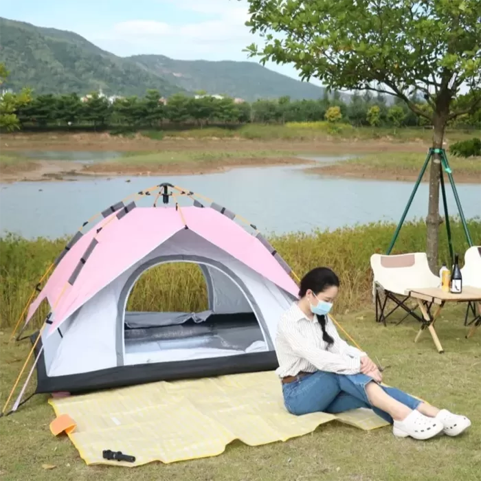 outdoor pink camping tent - 4