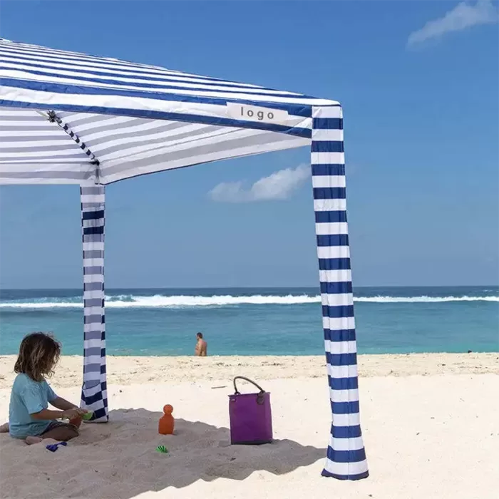 custom beach umbrella cabana - 4